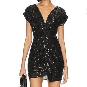 Heartloom Black Angeline Sequin Dress